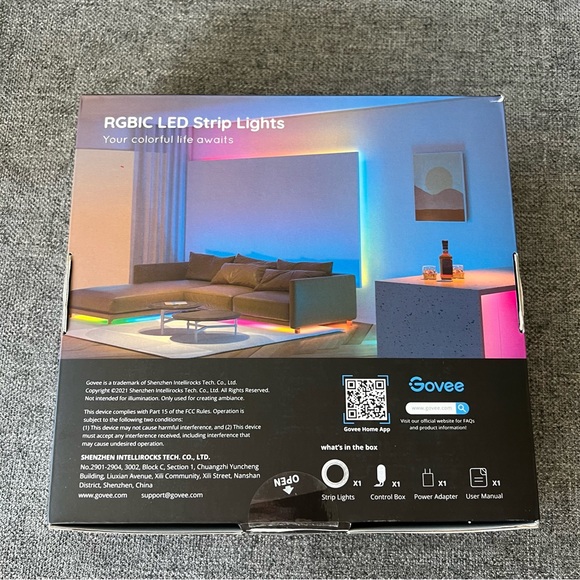 NIB Govee 32.8 ft. Wi-Fi RGBIC LED Strip Lights - Picture 7 of 9